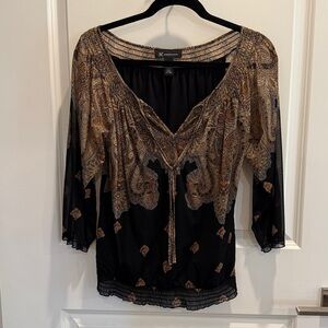 INC International Concepts Peasant Top